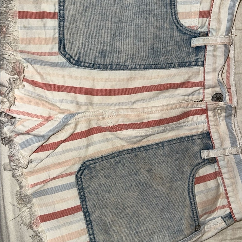 American Eagle Multicolor Striped Shorts